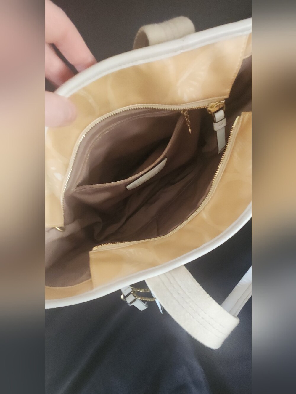 Coach Hampton Signature Jacquard Tote in Khaki - Picture 13 of 16